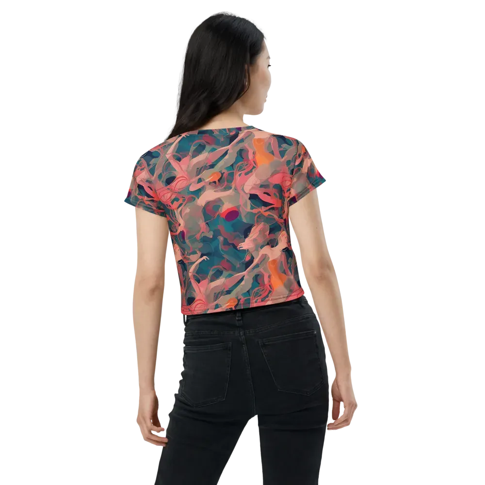 Chromatique Swirl on Crop Tee — Back