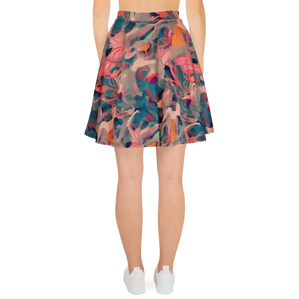 Chromatique Swirl on Skater Skirt — Back