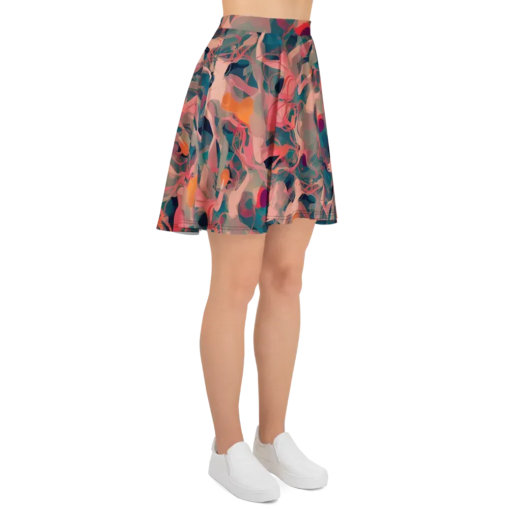 Chromatique Swirl on Skater Skirt — Right