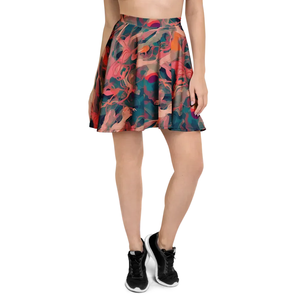 Chromatique Swirl on Skater Skirt — Front