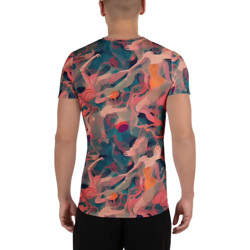 Chromatique Swirl on Men's Athletic T-Shirt — Back