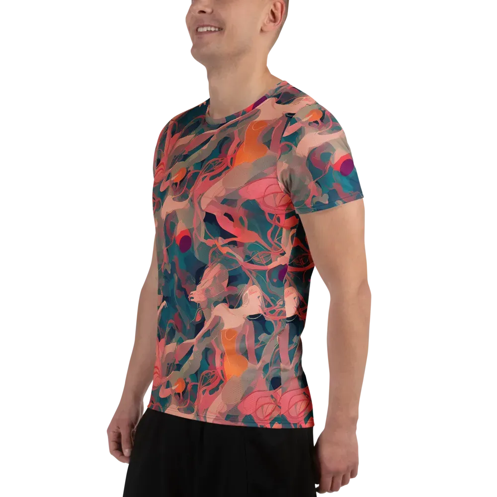 Chromatique Swirl on Men's Athletic T-Shirt — Left