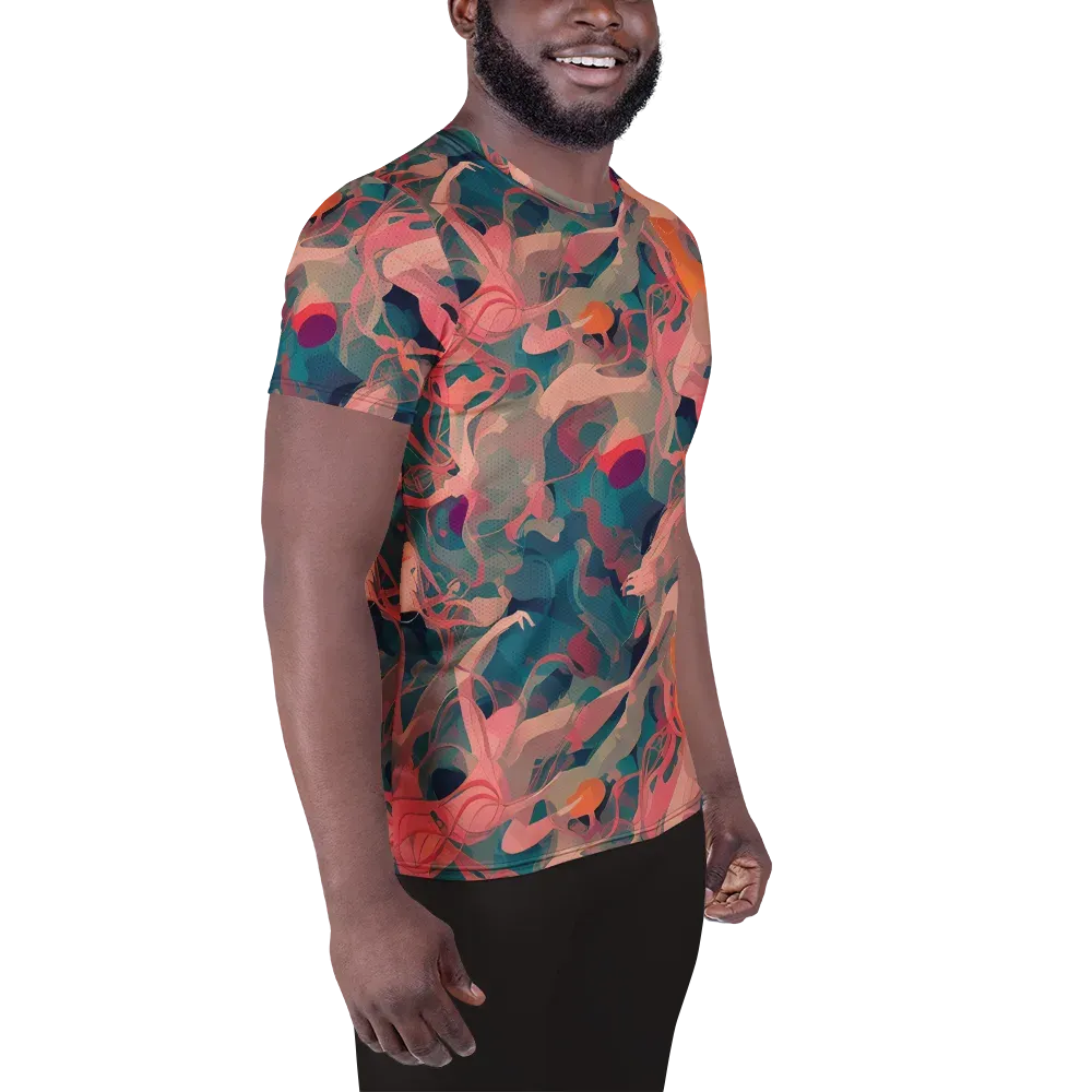 Chromatique Swirl on Men's Athletic T-Shirt — Right