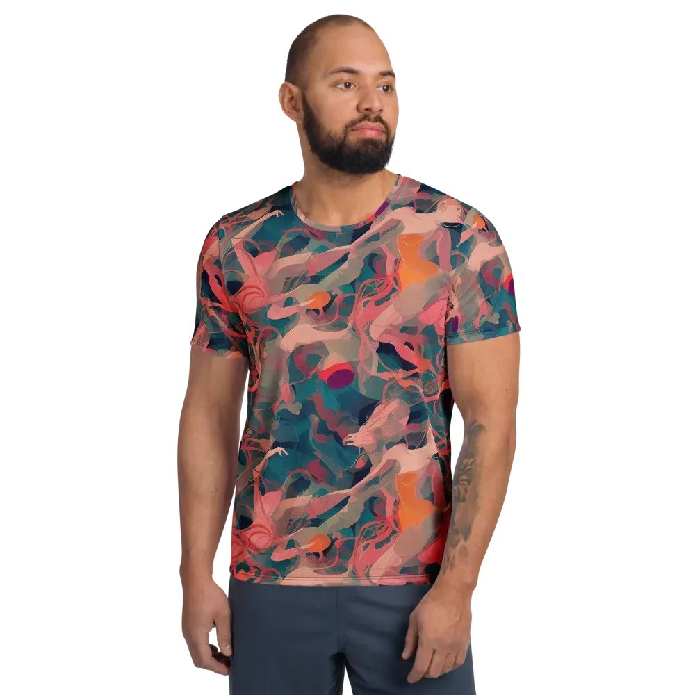 Chromatique Swirl on Men's Athletic T-Shirt — Front