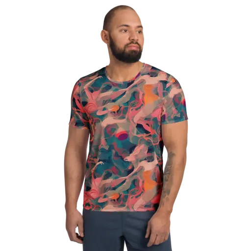Chromatique Swirl on a Men's Athletic T-Shirt