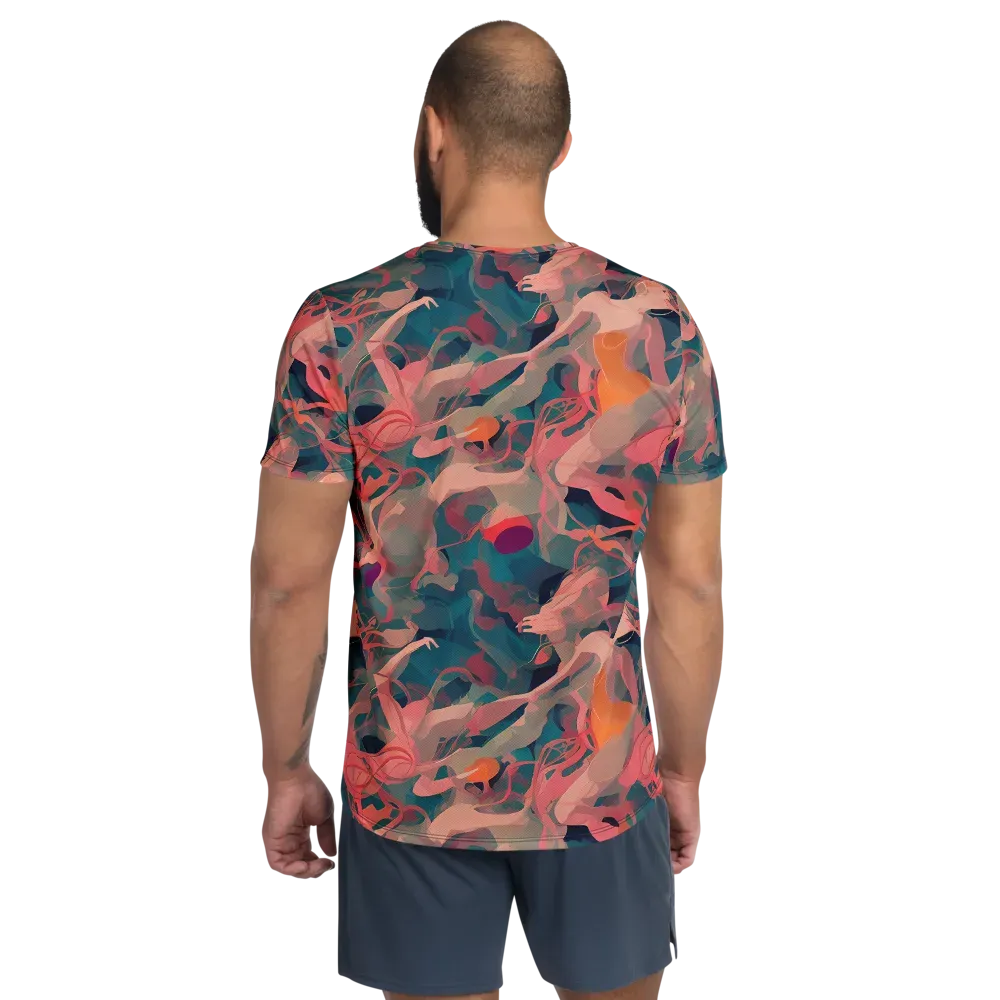 Chromatique Swirl on Men's Athletic T-Shirt — Back