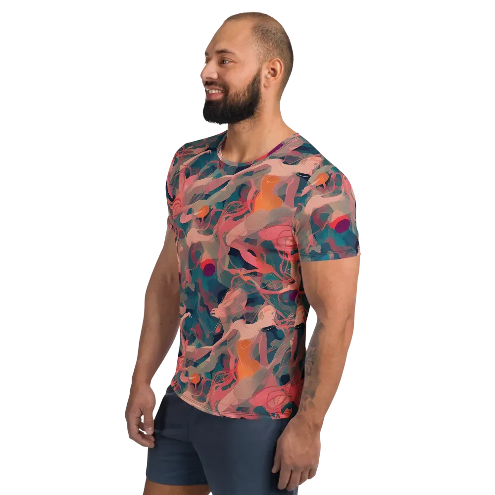 Chromatique Swirl on Men's Athletic T-Shirt — Left