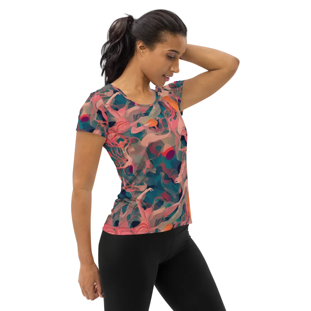 Chromatique Swirl on Women's Athletic T-Shirt — Right