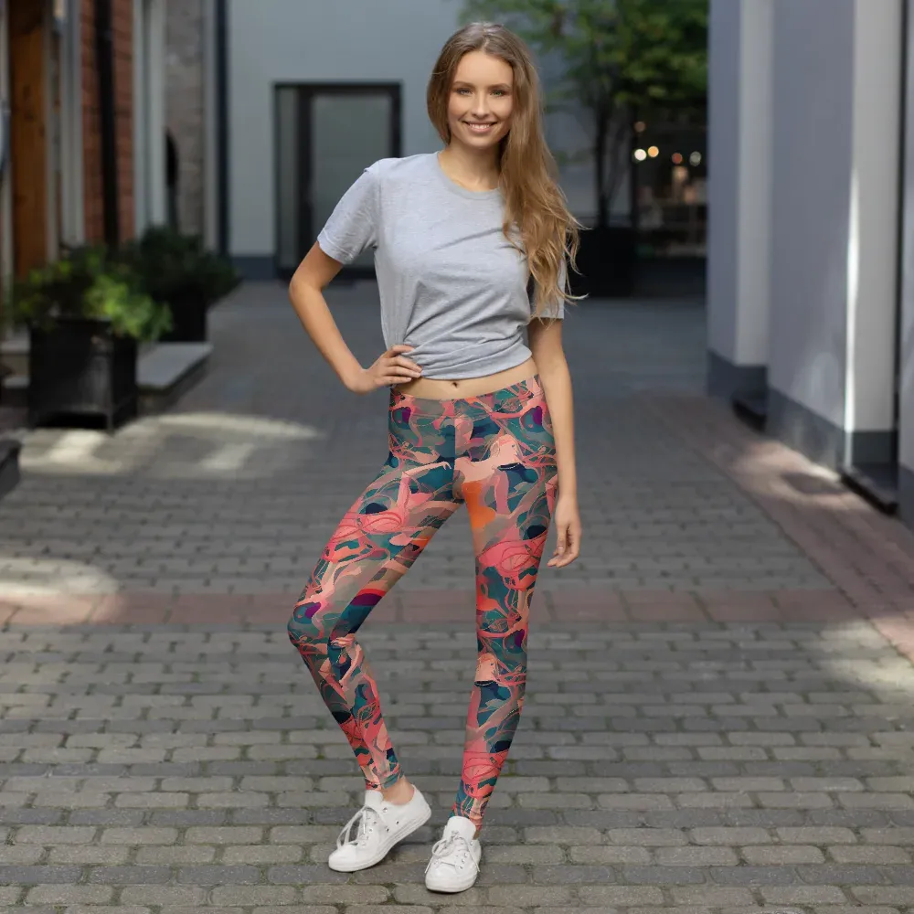 Chromatique Swirl on Leggings — Front