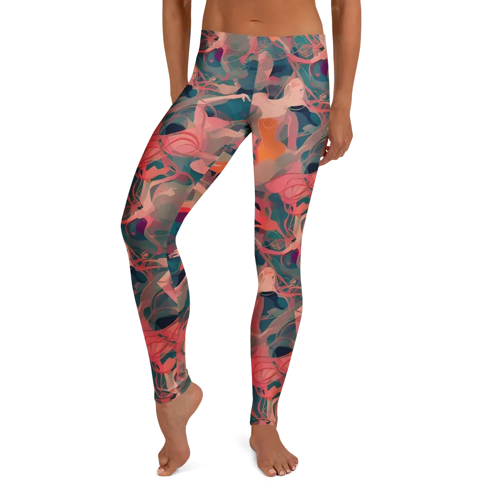 Chromatique Swirl on Leggings — Front