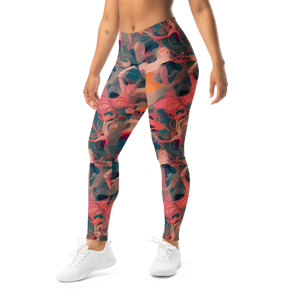 Chromatique Swirl on Leggings — Left Front