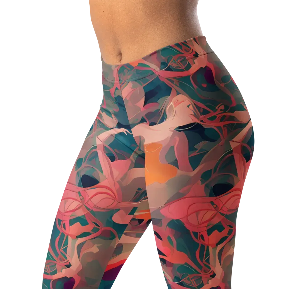 Chromatique Swirl on Leggings — Left Front