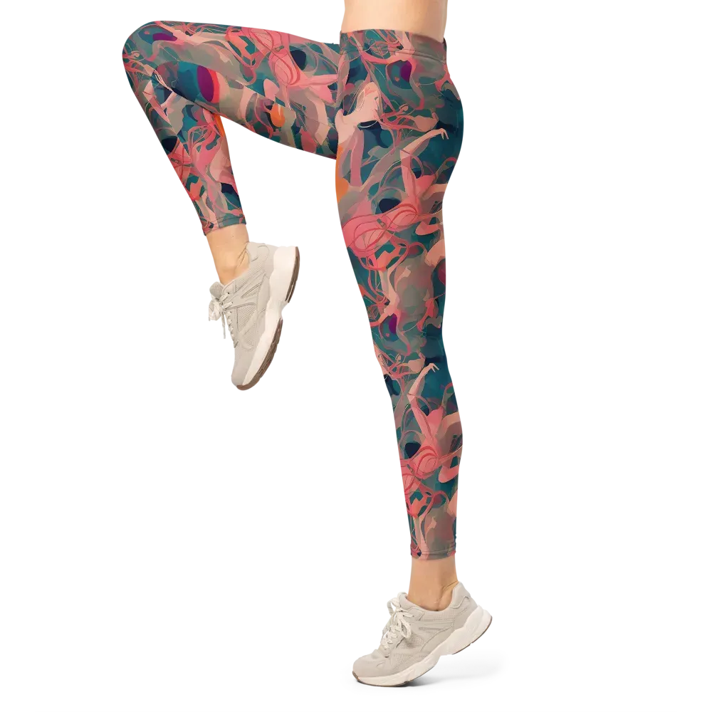 Chromatique Swirl on Leggings — Left