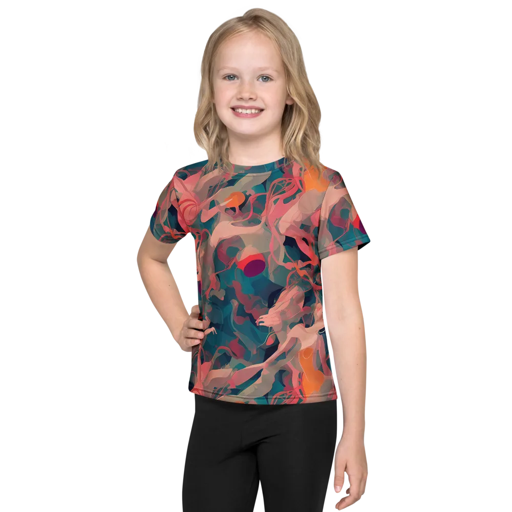 Chromatique Swirl on Kids Crew Neck T-Shirt — Front
