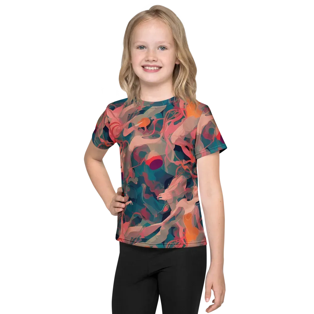 Chromatique Swirl on Kids Crew Neck T-Shirt — Front