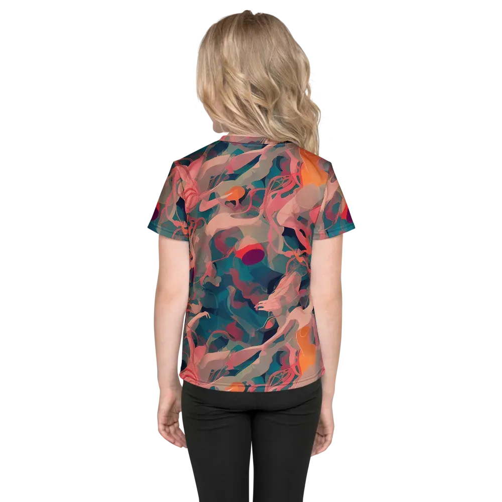 Chromatique Swirl on Kids Crew Neck T-Shirt — Back