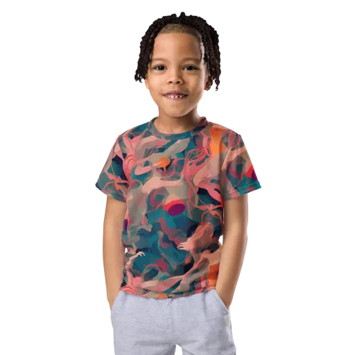 Chromatique Swirl on a Kids Crew Neck T-Shirt