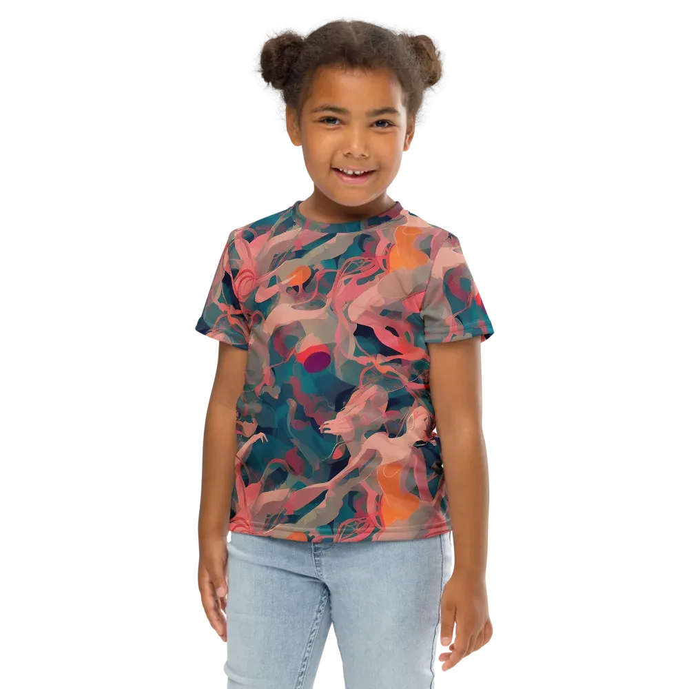 Chromatique Swirl on Kids Crew Neck T-Shirt — Front