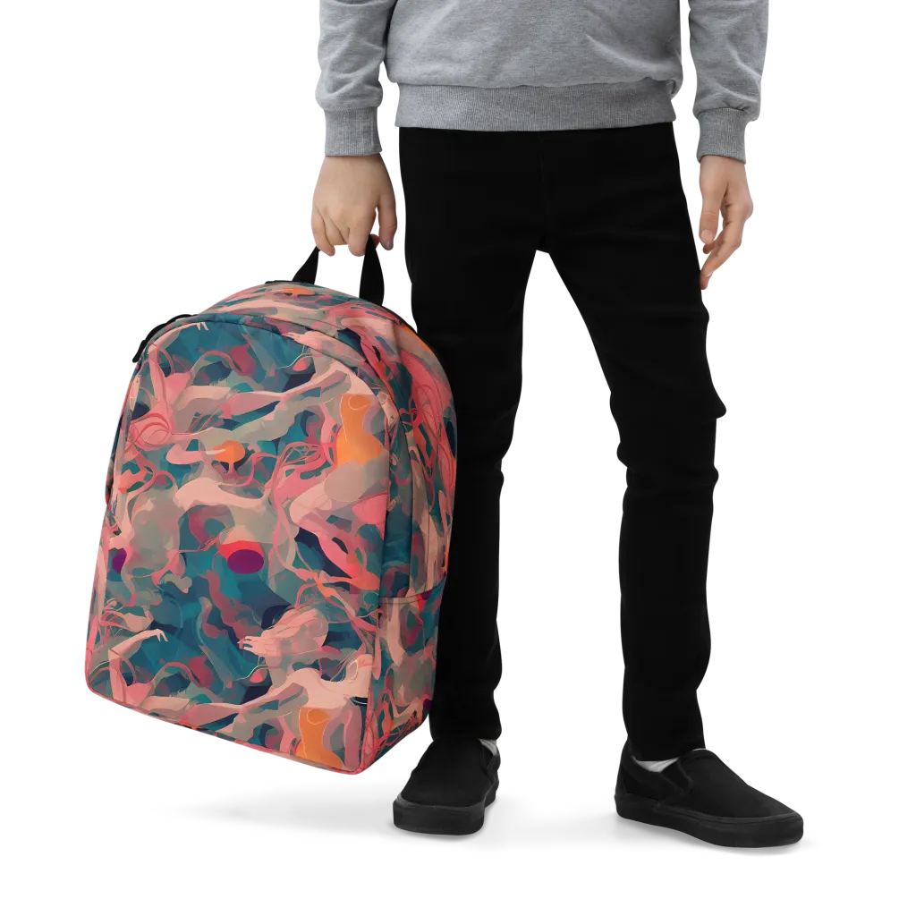 Chromatique Swirl on Minimalist Backpack — Zoomed-in