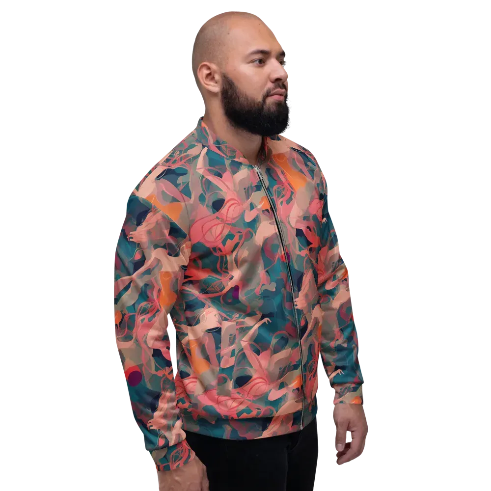 Chromatique Swirl on Bomber Jacket — Right