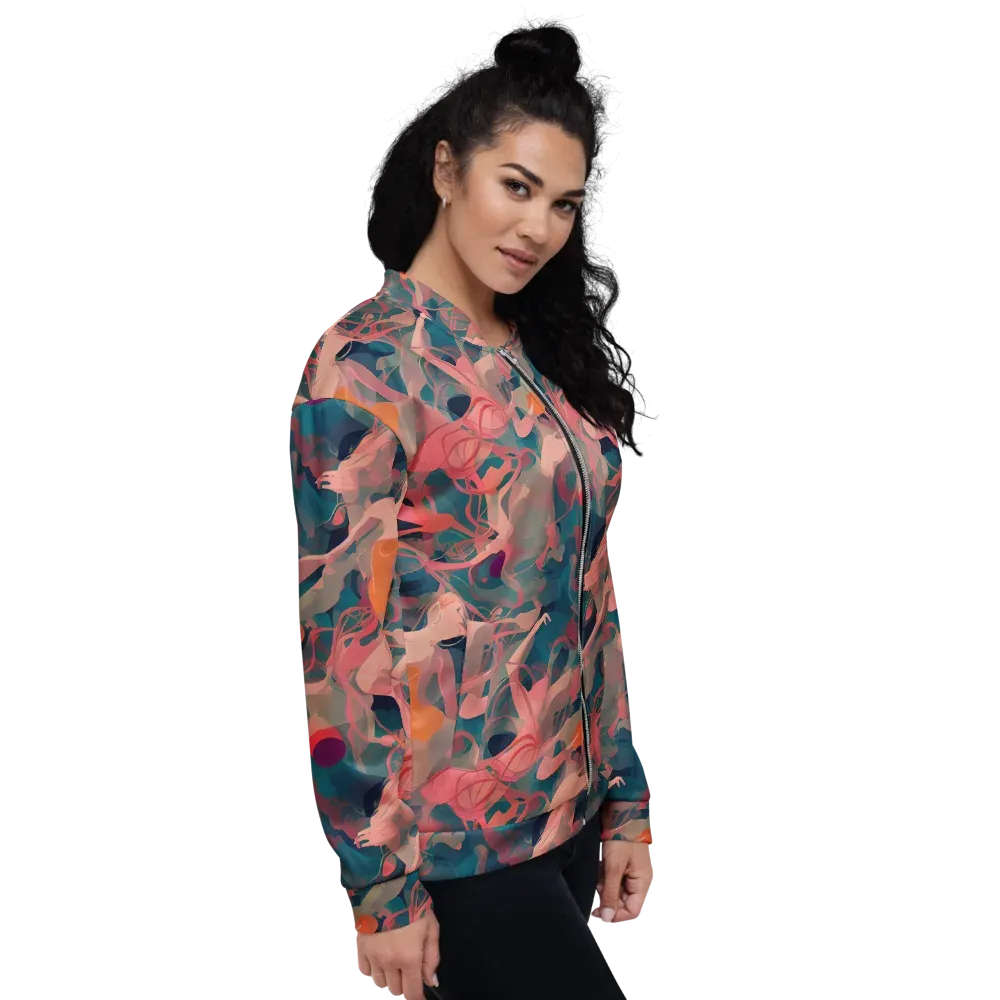 Chromatique Swirl on Bomber Jacket — Right