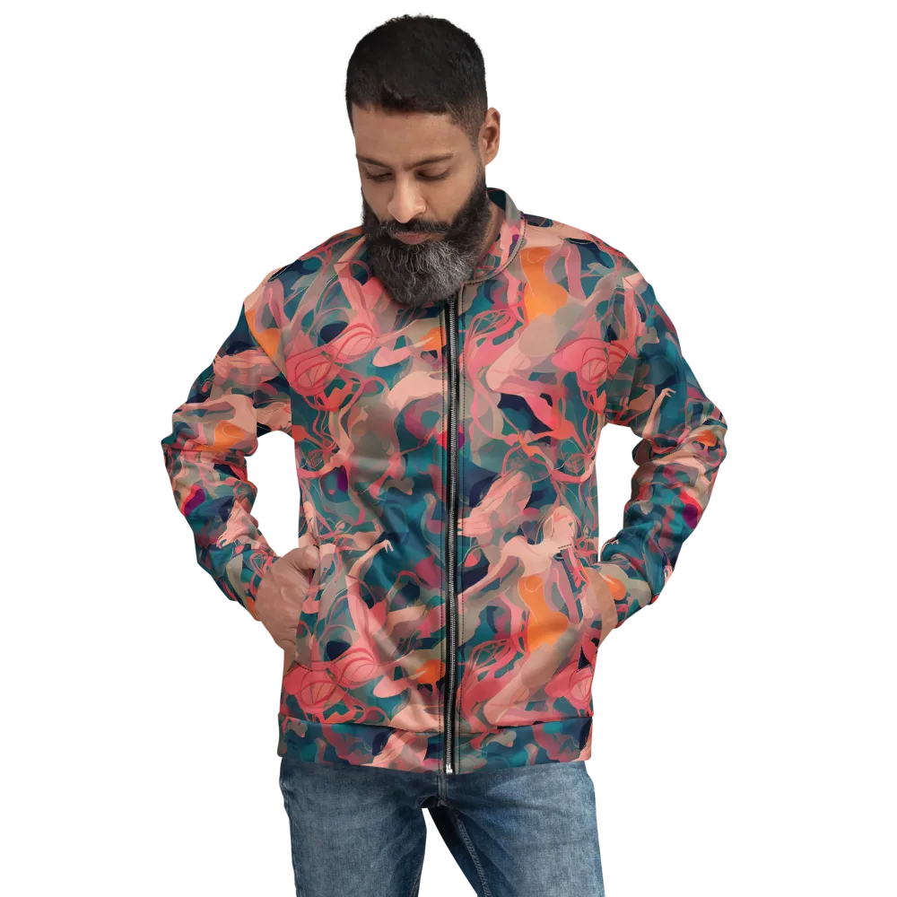 Chromatique Swirl on Bomber Jacket — Front