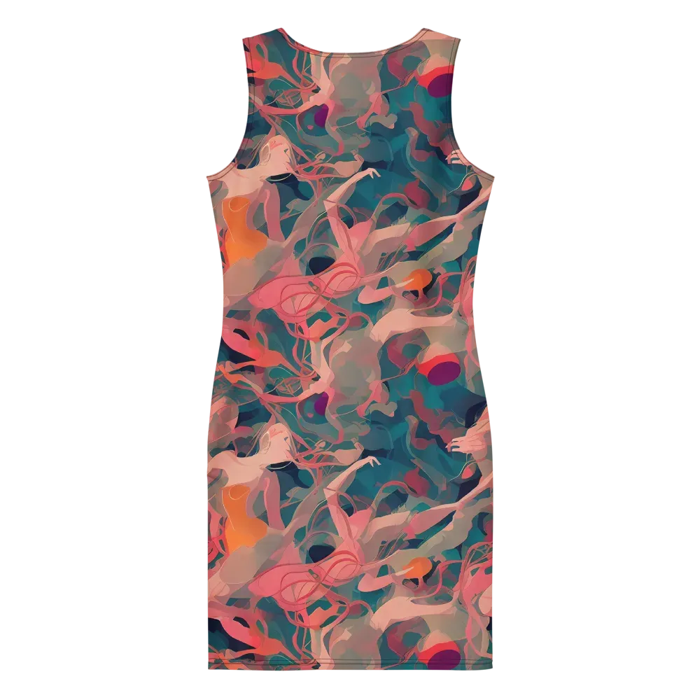Chromatique Swirl on Bodycon Dress — Back