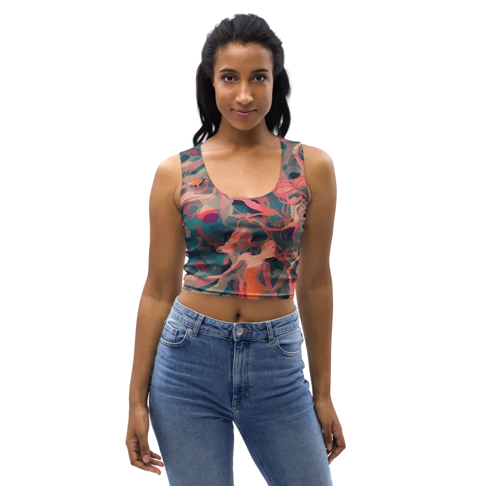 Chromatique Swirl on Crop Top — Front