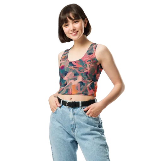 Chromatique Swirl on a Crop Top