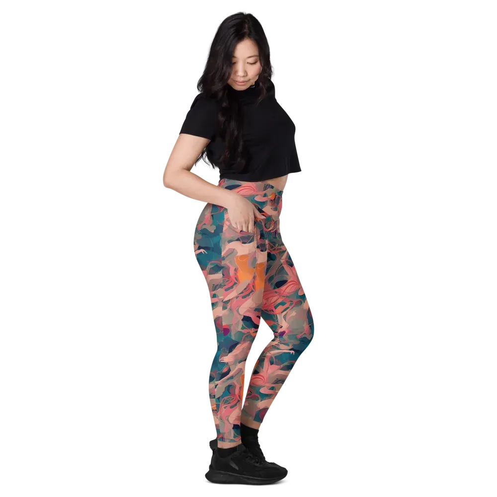 Chromatique Swirl on Leggings with Pockets — Right
