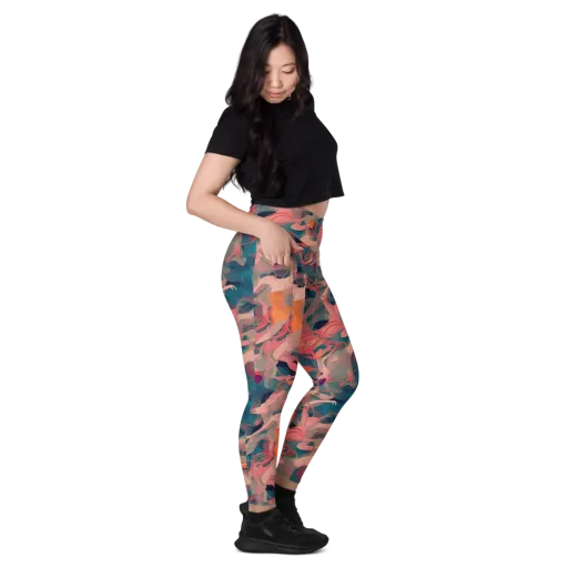 Chromatique Swirl on a Leggings with Pockets