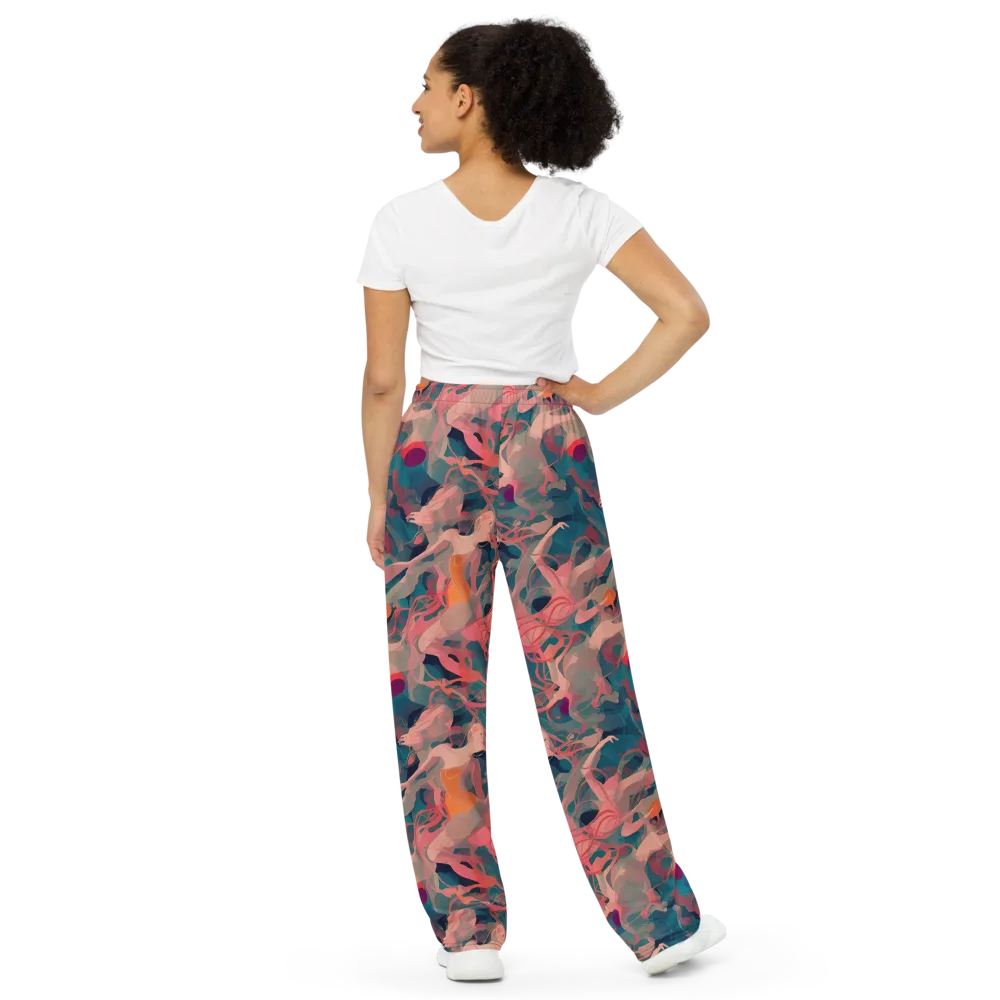 Chromatique Swirl on Wide-Leg Pants — Back