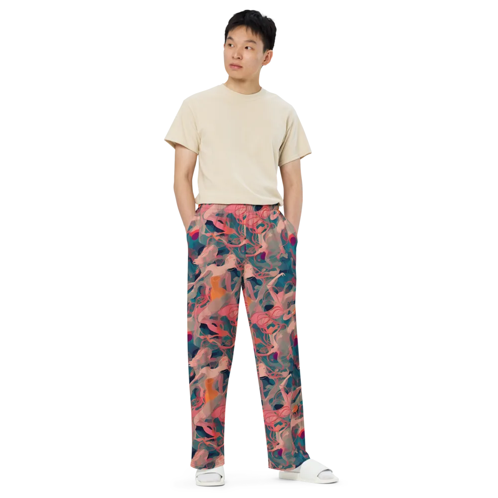 Chromatique Swirl on Wide-Leg Pants — Front