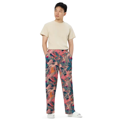 Chromatique Swirl on a Wide-Leg Pants