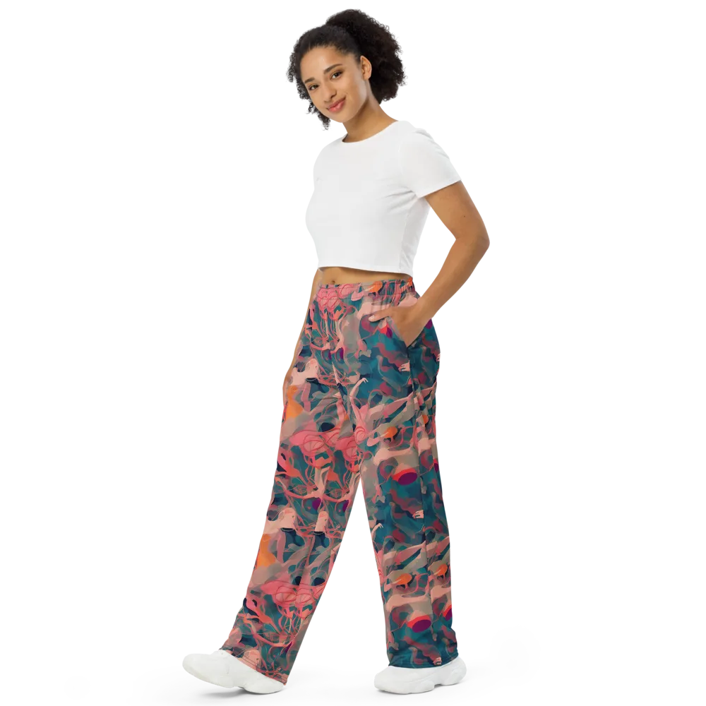 Chromatique Swirl on Wide-Leg Pants — Left Front