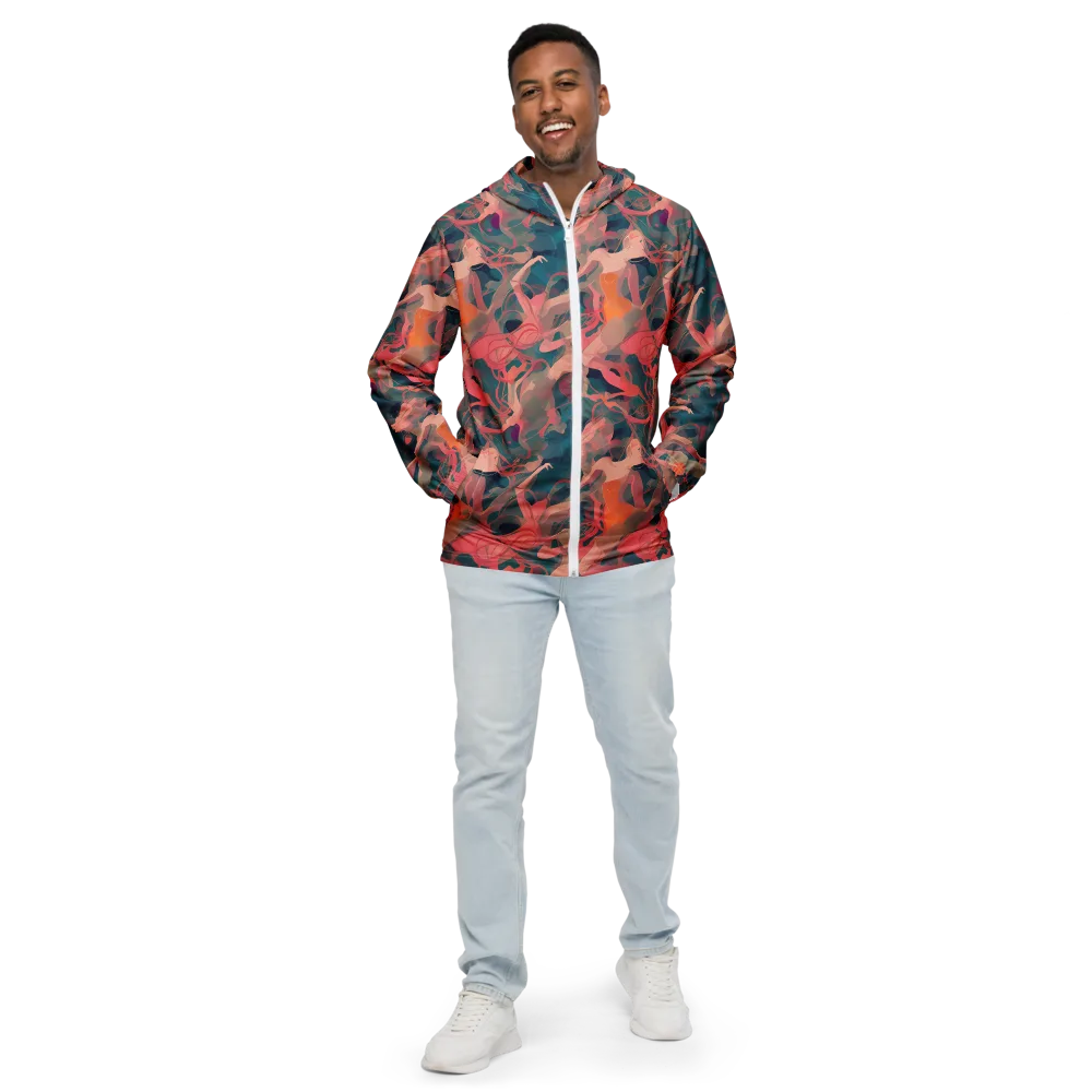 Chromatique Swirl on Men's Windbreaker — Front