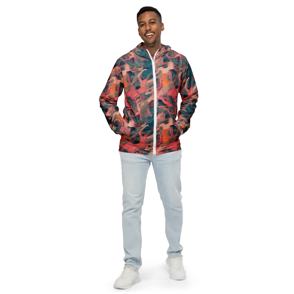 Chromatique Swirl on Men's Windbreaker — Front