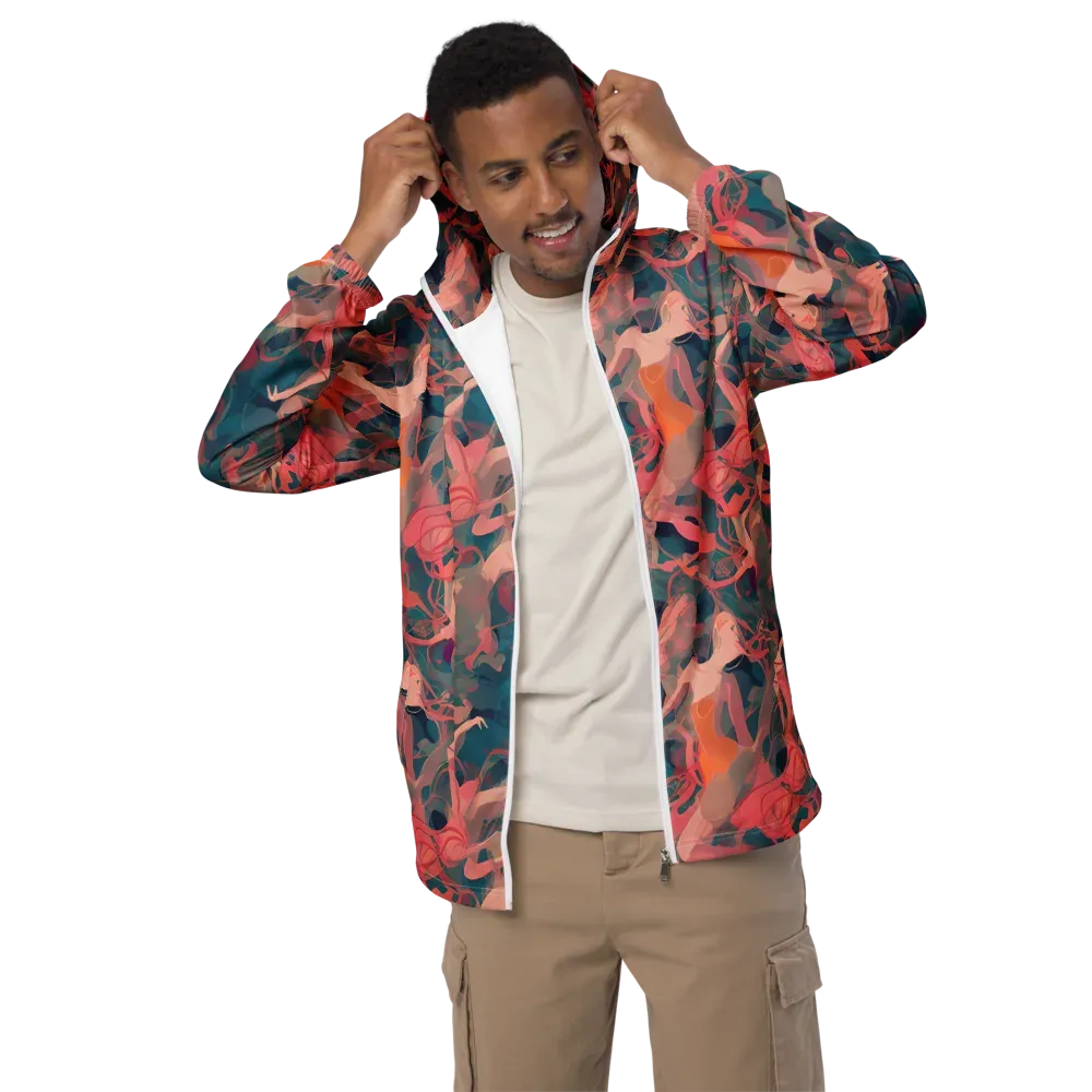 Chromatique Swirl on Men's Windbreaker — Front