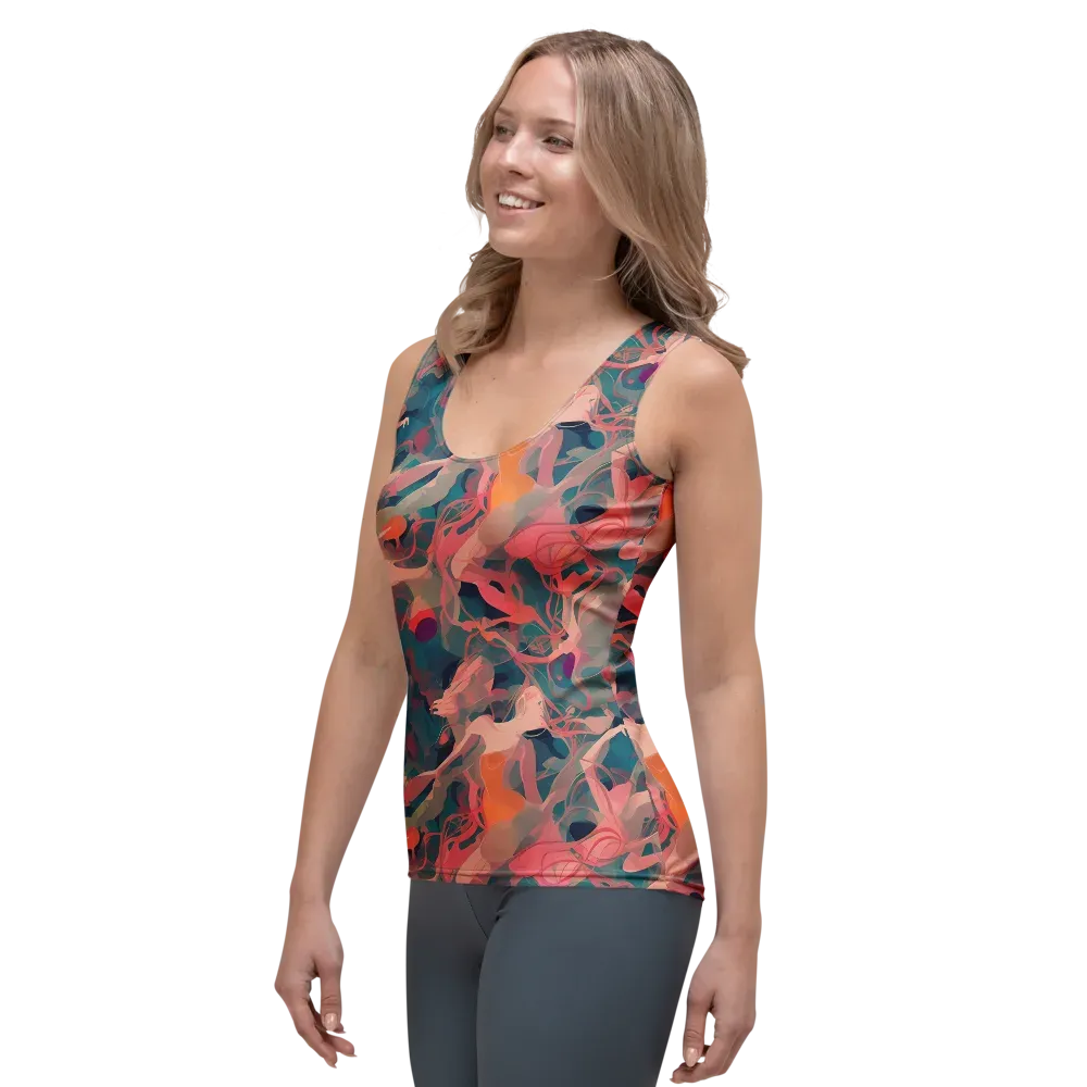 Chromatique Swirl on Women's Tank Top — Left Front
