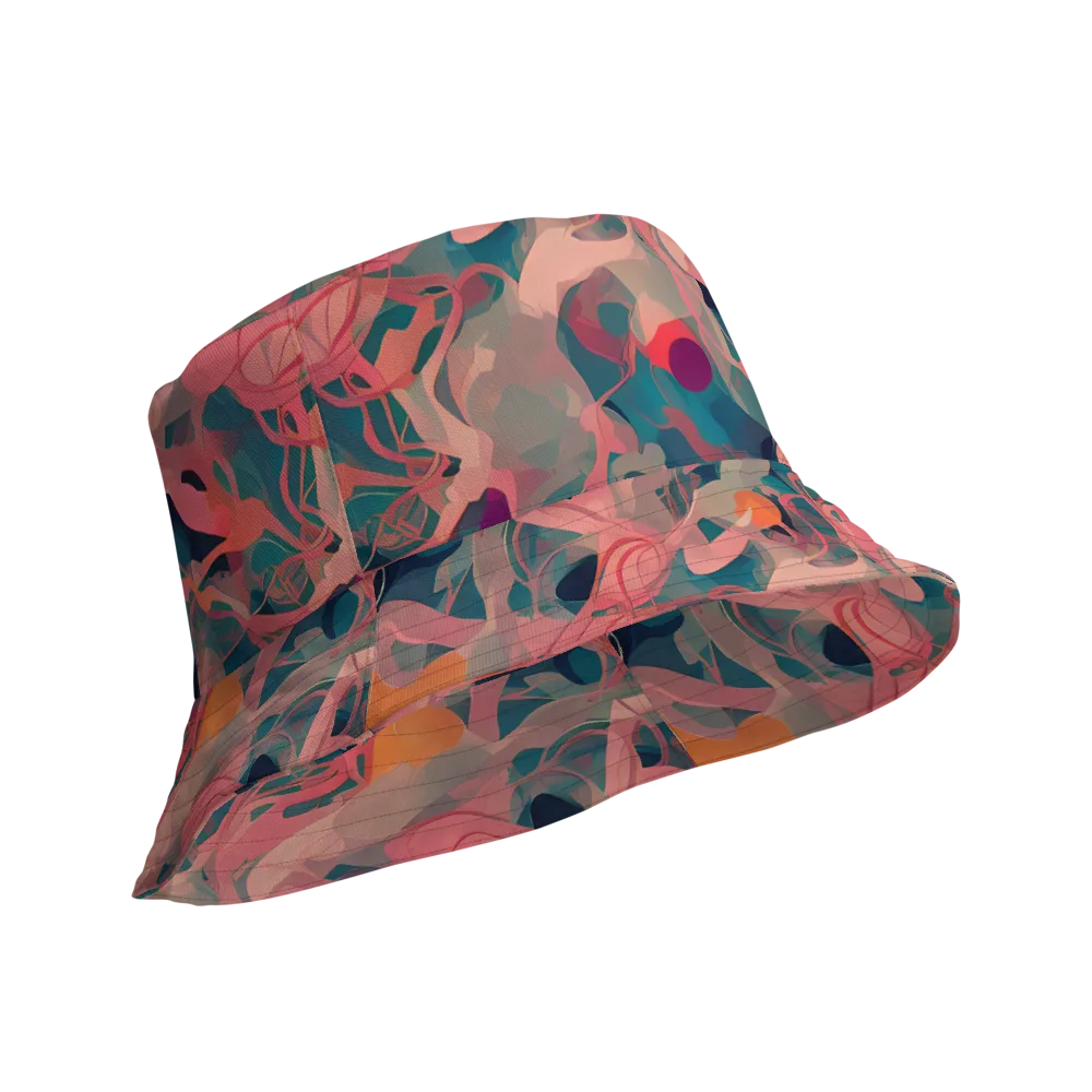 Chromatique Swirl on Reversible Bucket Hat — Product details Outside