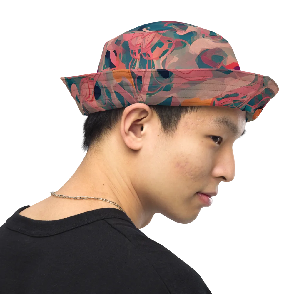 Chromatique Swirl on Reversible Bucket Hat — Right Outside