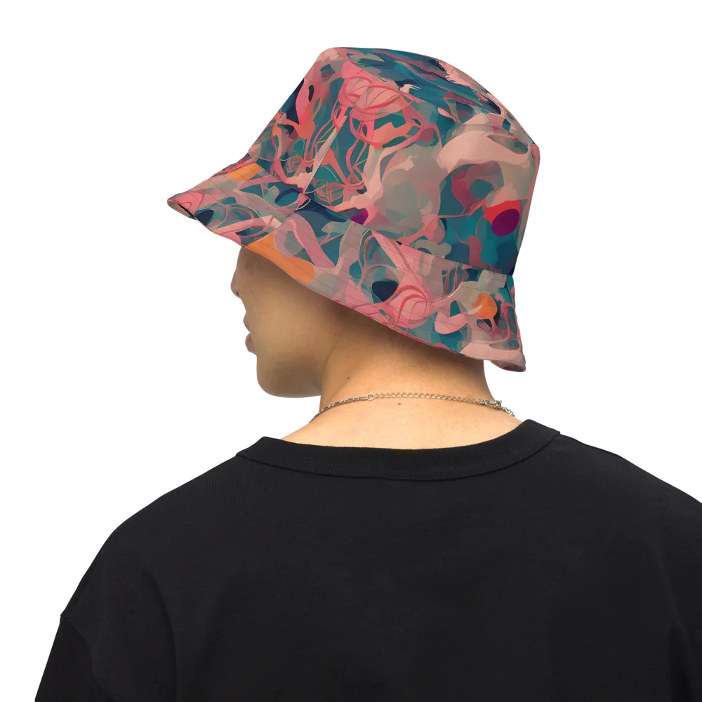 Chromatique Swirl on Reversible Bucket Hat — Back Inside
