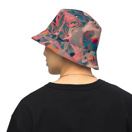 Chromatique Swirl on a Reversible Bucket Hat