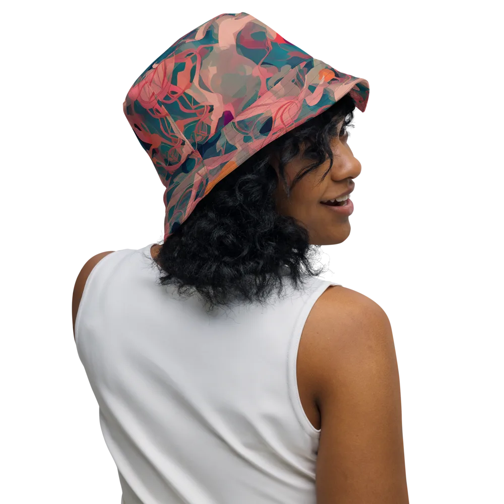 Chromatique Swirl on Reversible Bucket Hat — Right Outside