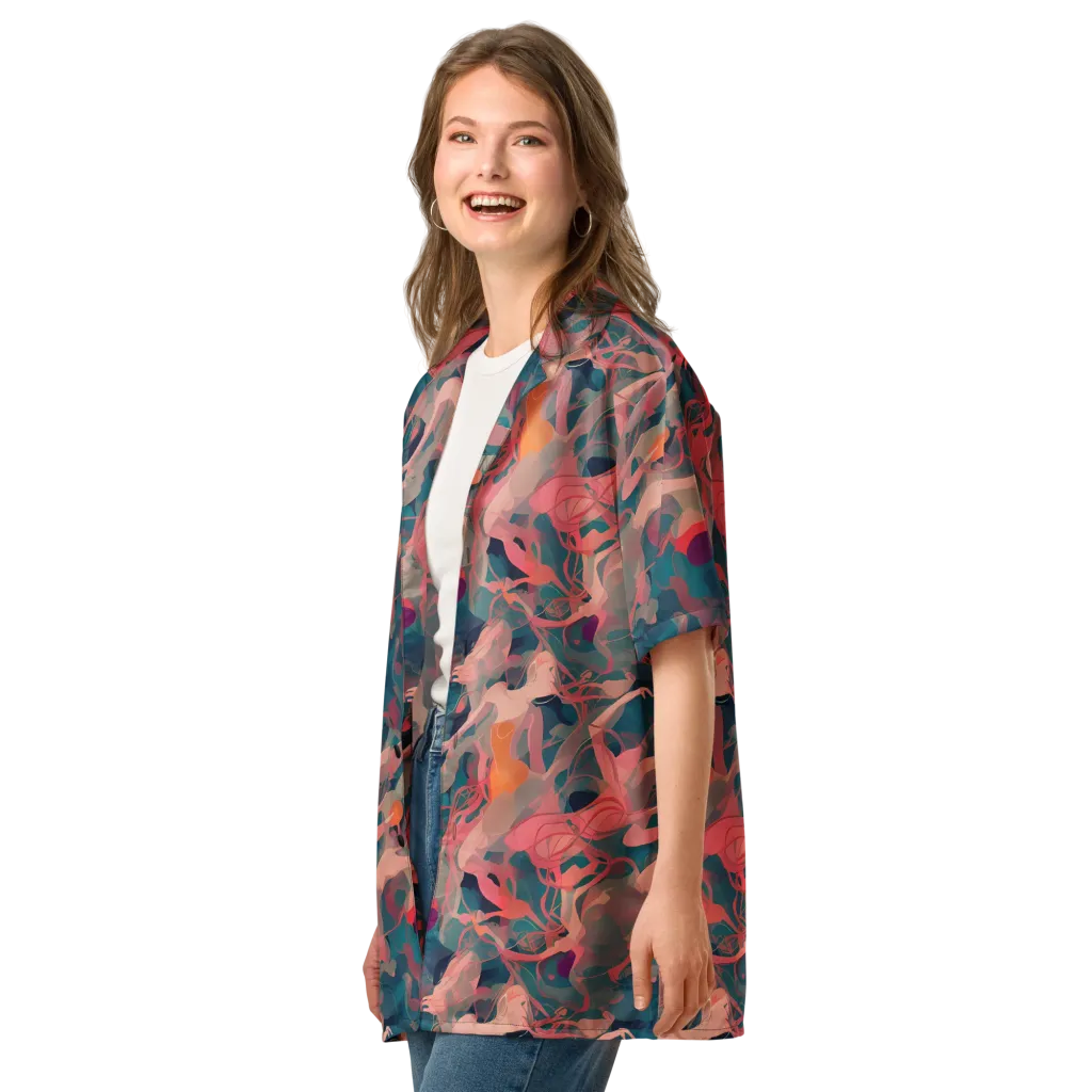 Chromatique Swirl on Button Shirt — Left Front