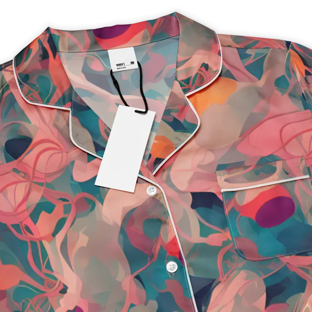 Chromatique Swirl on Women's Short Sleeve Pajama Top — Product details