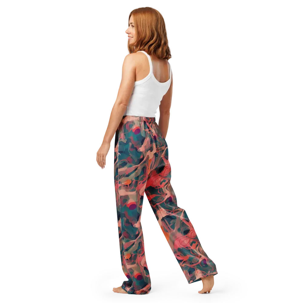 Chromatique Swirl on Women's Pajama Pants — Back
