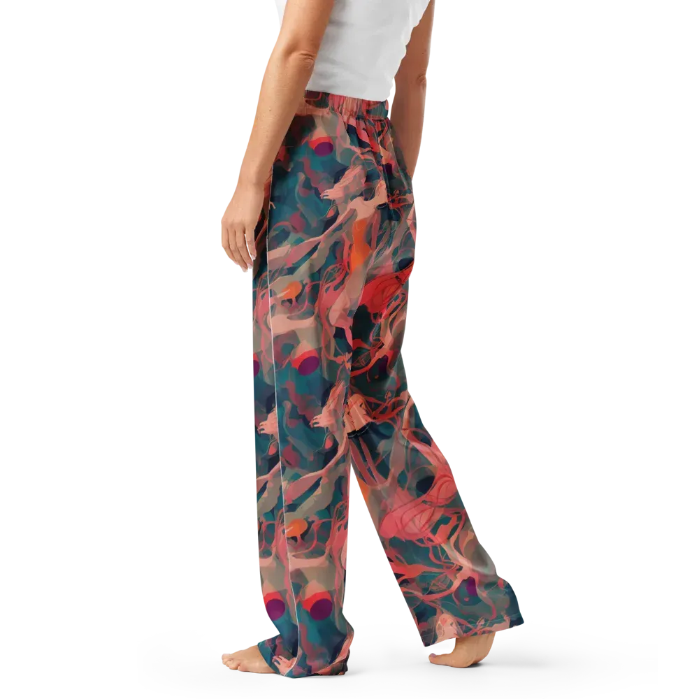 Chromatique Swirl on Women's Pajama Pants — Left
