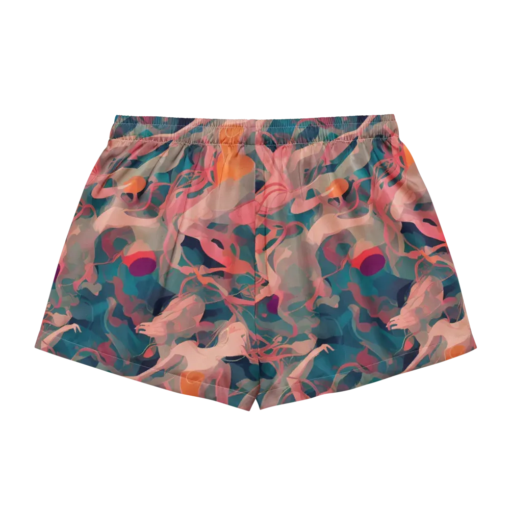 Chromatique Swirl on Women's Pajama Shorts — Back