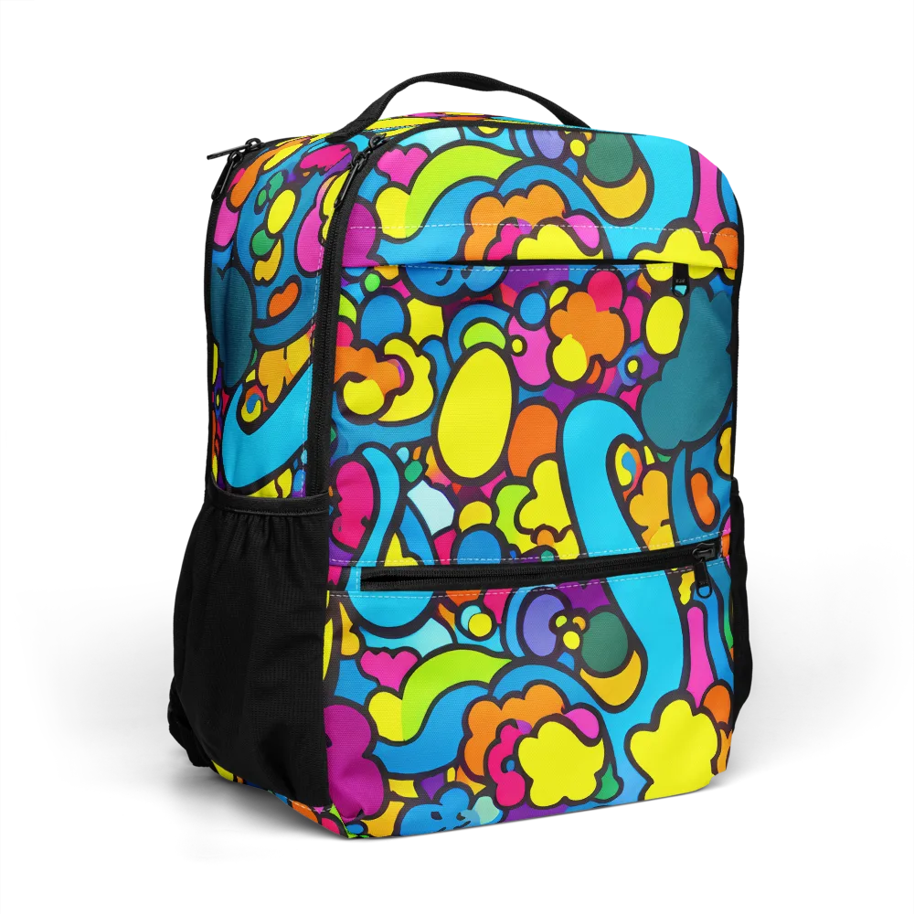 Pop Playland on Utility Backpack — Right Front